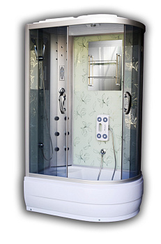 Гідробокс 9035-2 L  120*80 скло сіре 