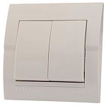 702-0202-106  DERIY Вимикач 2-й  прохідн. білий
