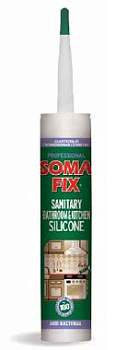 Сілікони SOMA FIX для ван. та кухн сан.  білий  310мл