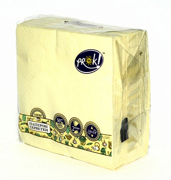 PrOK Серветки  24*24  2-шарові  50шт