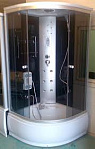 Гідробокс 9035-1   1,00*1,00 скло сіре  малюнок BM