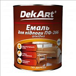 Емаль для підлоги ПФ266  DEKART  0,9кг червоно-корич.