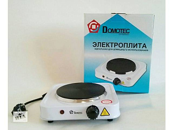 Плита ел.однокамфорна Domotec DT-100