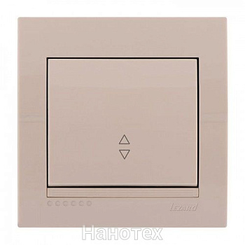 702-0303-105  DERIY  Вимикач 1-й прохідний  крем