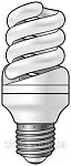 Лампа Eurolamp енерг. 15W Е27  4000К   ES-12