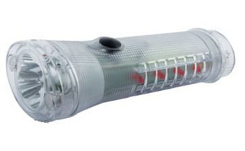 Ліхтар LED акум,чорний/оранж(2режим)сонячна бат.