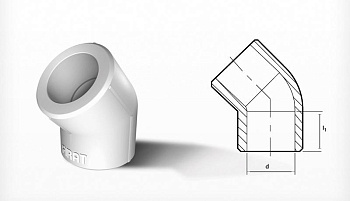 Коліно 45  25 FIRAT 50/500
