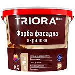Фарба  2,5л(3,5кг) фасадна Тріора