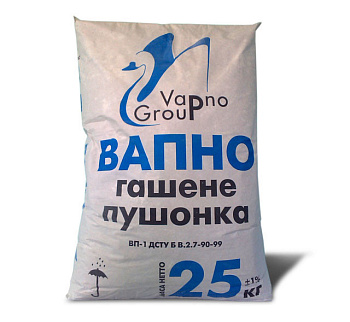 Вапно 25 кг гашене Vapno Group