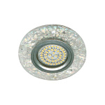 8585-2 точк. світильн. мерехтливий білий срібло MR16 led
