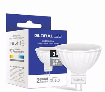 Лампа  GBL-111  3W 3000К  220V GU5.3